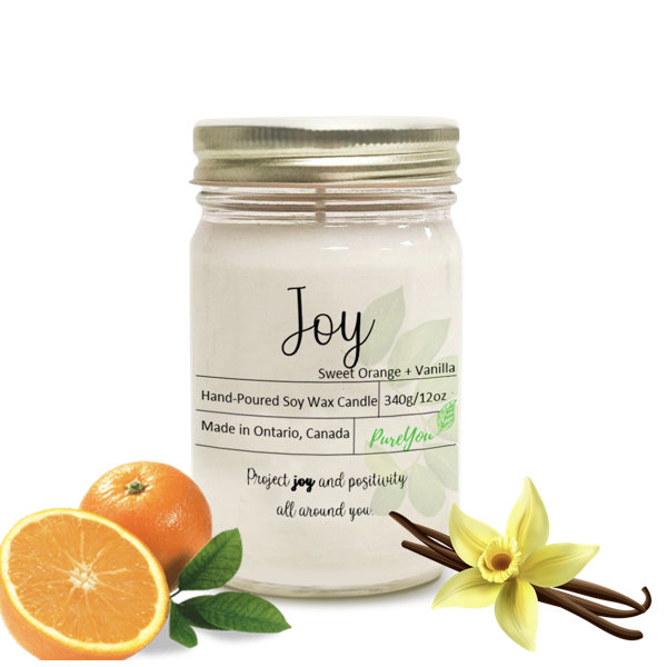 PureYou Handmade Pink Grapefruit Rosemary Scented Jar Candle Wayfair